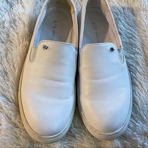 Armani exchange white flat sneakers